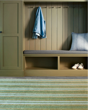RUG- DASH AND ALBERT-Caravan Stripe Multi Machine Washable Rug (2x3)