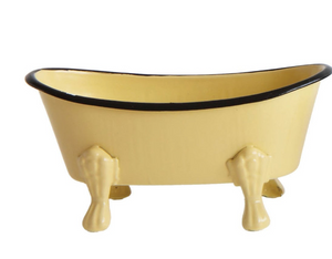 Metal bathtub soap dish from CCOI, a bathroom decor accessory designed to hold soap in a stylish, functional way.