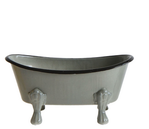 Metal bathtub soap dish from CCOI, a bathroom decor accessory designed to hold soap in the bathtub area.