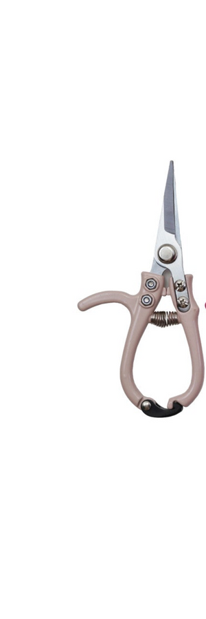 CCOI garden pruning sheers with enameled handle, carbon steel blades for precise trimming of plants and shrubs.