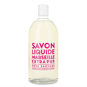 SOAP- BATH-SAVON LIQUIDE MARSEILLE- Refill Soap WILD ROSE 33.8 fl oz Plastic Bottle