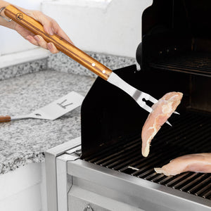 GRILLING TOOLS-  Grande Stainless Steel Grill Tool Set, Verde - Pleasant Beach Living