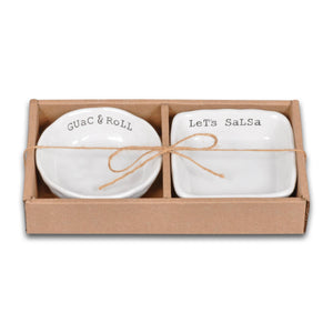 KITCHEN SERVERWARE- Guac & Roll - Let's Salsa_Dip Set - Pleasant Beach Living