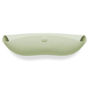BABY- Silicone Baby Bib Roll Up & Stay Closed (Light Sage) - Pleasant Beach Living
