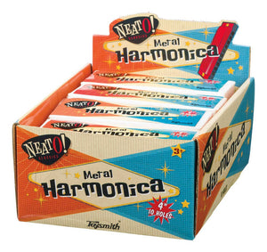 KIDS Harmonica - Retro Classic-4" METAL - Pleasant Beach Living