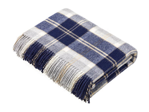 THROWS- Tartan Plaid - Merino Lambswool Throw Blankets - Made in UK - Pleasant Beach Living
