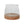 Glass Hurricane/Vase with Mango Wood Base, Set of 2