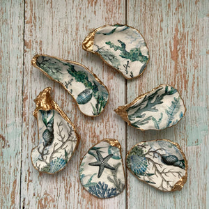 PAINTED SHELLS- HANDMADE-Sea Garden - Pleasant Beach Living