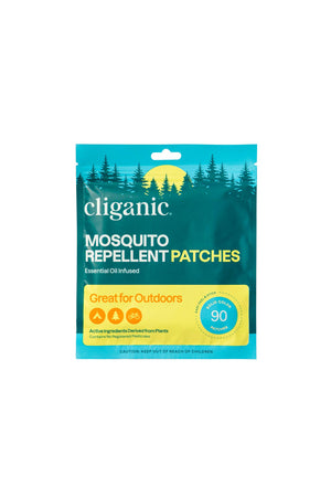 Cliganic mosquito repellent patches in a pack of 90, designed to provide natural protection against mosquitoes.