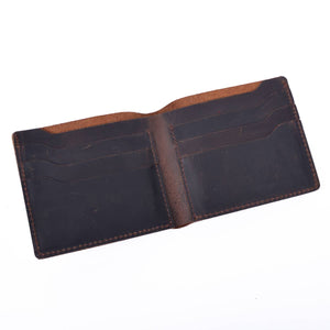 WALLET- LEATHER, Handmade Bi-fold Wallet for Men - Pleasant Beach Living
