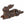 Large cast iron rabbit sculpture by Vagabond Vintage, featuring detailed textured surface and classic rabbit shape.