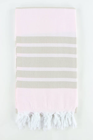 TOWEL-Premium Turkish Herringbone Pattern Towel - Pleasant Beach Living