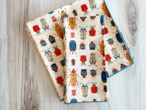 NAPKINS- COCKTAIL- Beetle Cloth Napkins, set of four - Pleasant Beach Living