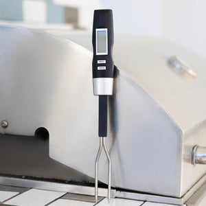 KITCHEN-GRILL-THERMOMETER- Grill Fork Digital Meat Thermometer For BBQ - Pleasant Beach Living