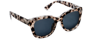 Peepers Center Stage sunglasses with stylish eyeglasses readers, featuring black frames and tinted lenses for a fashionable look.