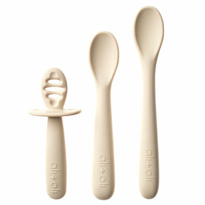BABY- Ali+Oli (3-pc) Multi Stage Spoon Set for Baby (Coco) 6m+ - Pleasant Beach Living