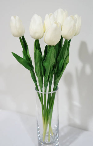 FLOWERS-Latex Real Touch Tulips- Set of 10 - Pleasant Beach Living