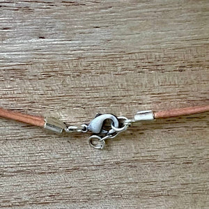 JEWELRY-NECKLACE-Petitminimal fair trade silver beaded leather necklace - Pleasant Beach Living