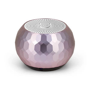 Pleasant Beach Living Mini-Glam Wireless Speaker in Lilac, compact portable speaker with a stylish design.