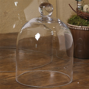 CANDLES- Glass Dome - Sm - Clear - Pleasant Beach Living