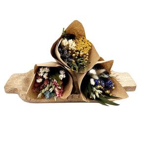 FLOWER: Mini Pink Larkspur & Baby Eucalyptus Bouquet Bundle - Pleasant Beach Living