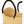 African Natural Yikene Open Wave Ghana Beach Bag - Black & Tan Handles - Pleasant Beach Living