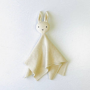 BABY- BLANKET-Bunny -Organic Baby Lovey Security Knit Blanket Cuddle Cloth - Pleasant Beach Living