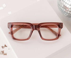 Peepers Spotlight reading glasses with clear lenses and black frames, designed for comfortable vision correction.