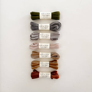RIBBON-Flax & Twine 3/8" Velvet Ribbon - Pleasant Beach Living