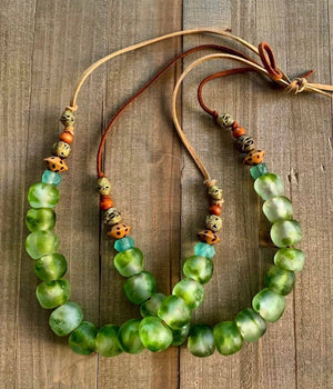 JEWELRY-NECKLACE- Rock and Love fair trade -beachy boho necklace - Pleasant Beach Living