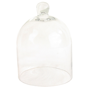 CANDLES- Glass Dome - Sm - Clear - Pleasant Beach Living