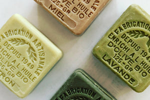 BATH-SOAPS-Square Soaps of Marseille, Organic Oil - Pleasant Beach Living