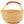 Dye-free African basket tote by The African Home Goods, handcrafted Bolga Ghana basket with woven natural fibers.