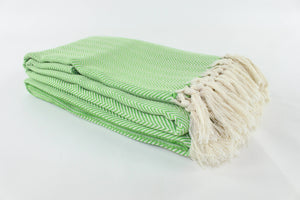 Premium Turkish Herringbone Throw Blanket