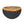 Decorative handmade paper mache bowl with wicker rim, featuring intricate design, ideal for home decor or display.