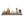 Mango Wood Tray w/ 1 Taper Holder & 4 Vases, Set of 6 (Each One Will Vary)