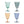 8 oz. Stemmed Wine Glass, 4 Colors