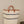 BAG/TOTE-White Mifuko Kiondo Kenya Bag with Navy stripes Premium brown Leather Rim and Straps. - Pleasant Beach Living