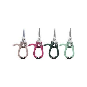 Carbon steel garden pruning shears with enameled handle, CCOI garden accessories for precise pruning and trimming.