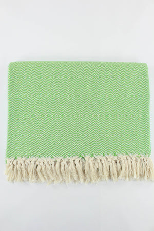 Premium Turkish Herringbone Throw Blanket
