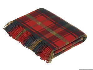 THROWS- Tartan Plaid - Merino Lambswool Throw Blankets - Made in UK - Pleasant Beach Living