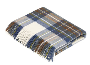 THROWS- Tartan Plaid - Merino Lambswool Throw Blankets - Made in UK - Pleasant Beach Living
