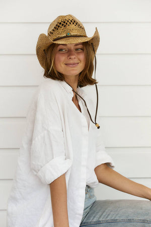 HATS - Sadie Western Raffia Shapable Hat