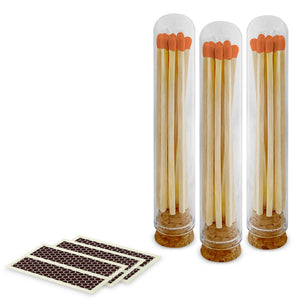 Thankful Greetings Candle Matches with wooden matches in a small box, perfect for lighting candles or fireplaces.