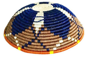 African Basket  Rwanda Woven Basket - Earth Tone - Pleasant Beach Living