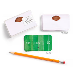 Football-themed note cards from Little Notes® by E. Frances Paper, perfect for game day and tailgating celebrations.