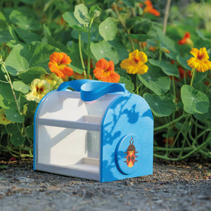 Wooden Beetle and Bee Critter Case from Toysmith, FSC certified outdoor play toy, featuring colorful critter designs and a sturdy case.