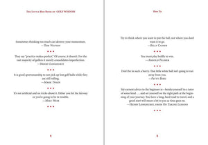 Little Red Book of Golf Wisdom by Niels Aaboe