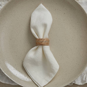 NAPKIN RING- Basket Weave Napkin Ring - Pleasant Beach Living