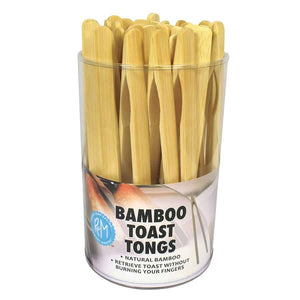 KITCHEN-Bamboo Toast Tongs